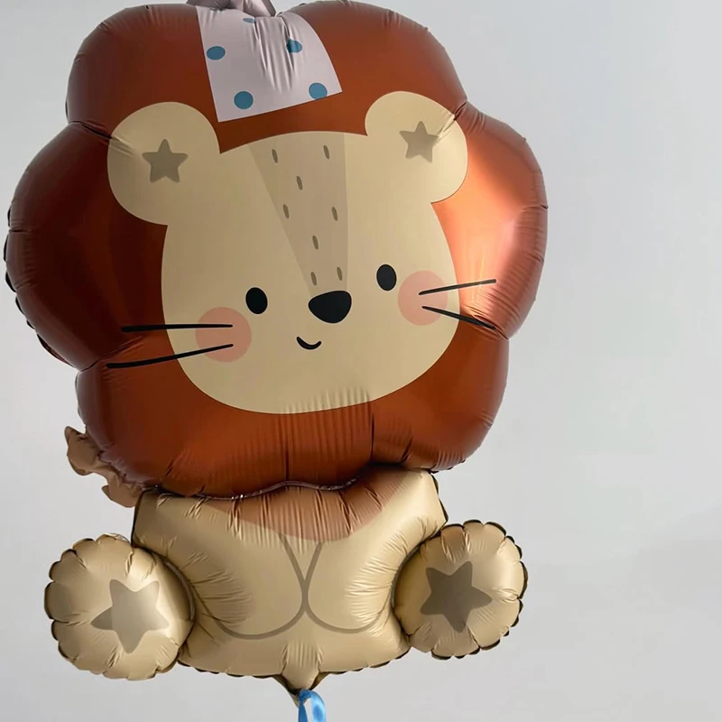 Niedliche Matte Tier-Aluminiumfolienballons für Baby-Geburtstagsfeiern, Süße Küken-, Entenk-, Dinosaurier-Fotorequisiten – Detail 3