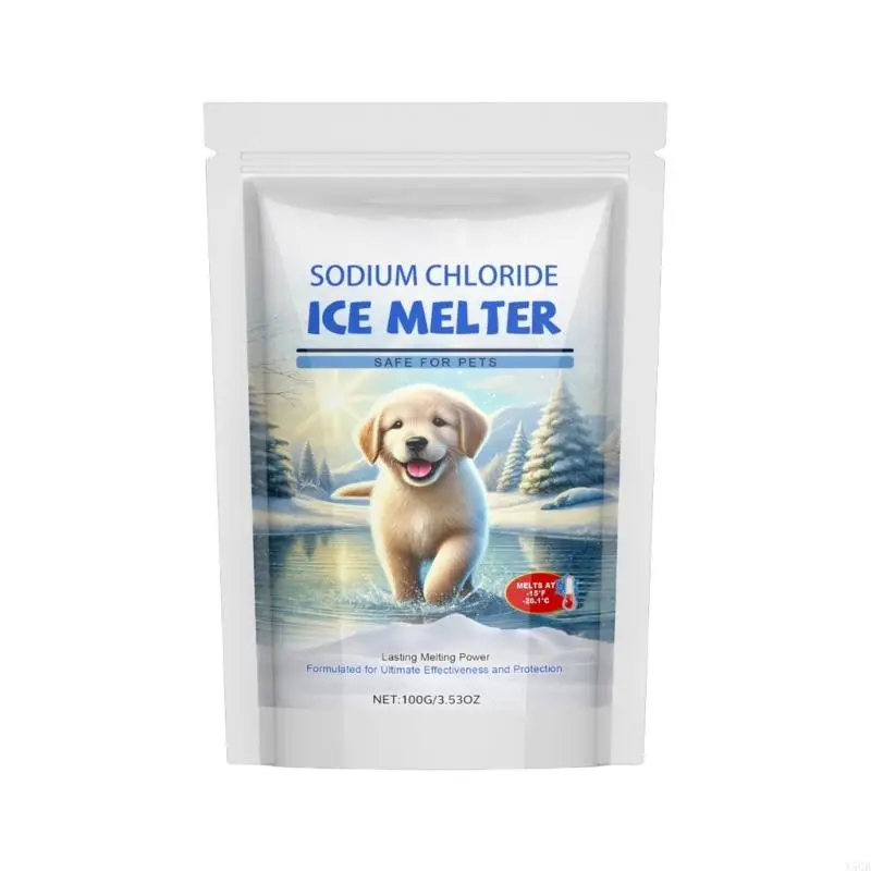 2025 New Fast Acting Pet Snow Dissolver Easy to Carry 100g Container Ice and Snow Melting