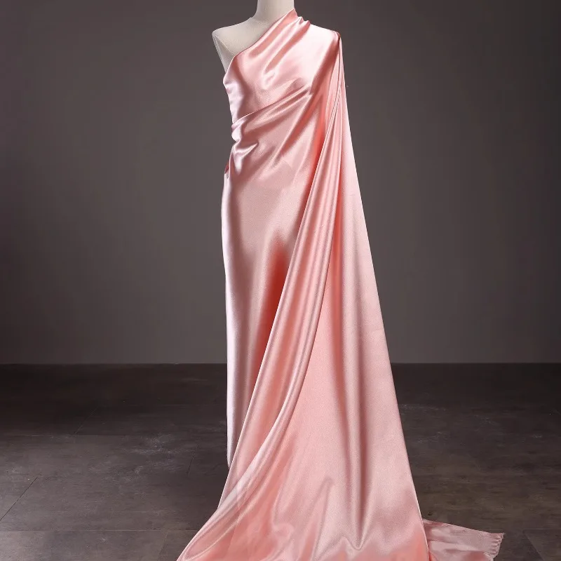 Fabric Glossy Clothing Dress Formal Dress Satin Imitation Acetic Acid Silk Background Fabric Silk Satin - Image 4