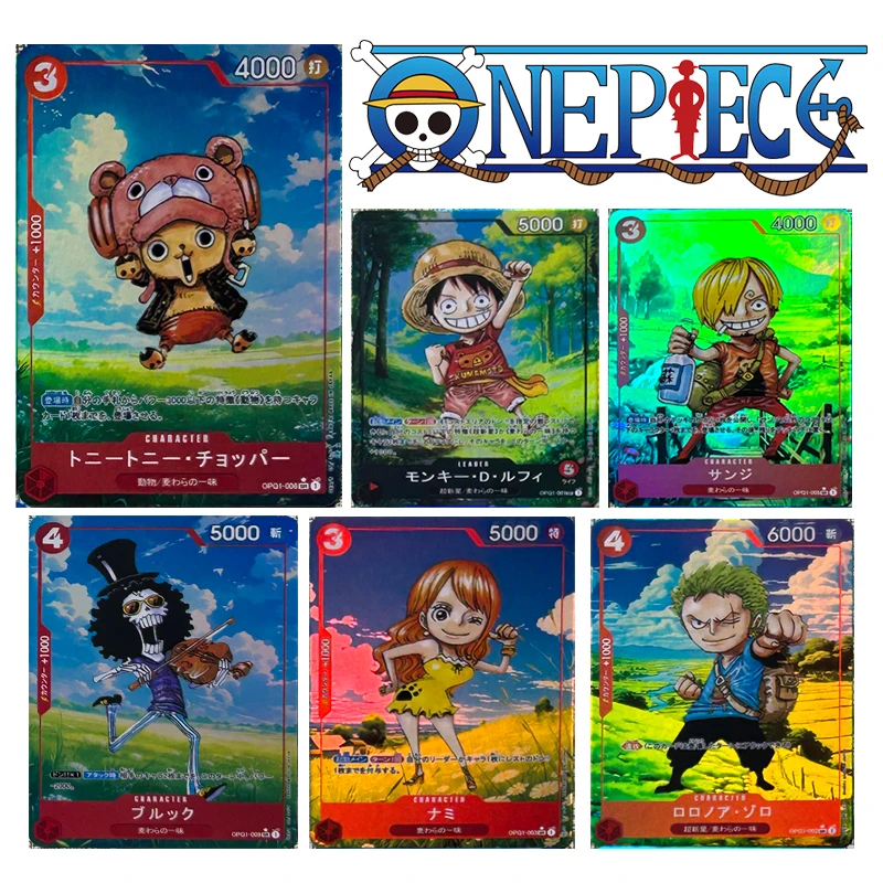 One Piece Card DIY Luffy Chopper Hancock Boys Anime Toys Collectible Colorful Shiny Gold Cards Christmas Birthday Presents