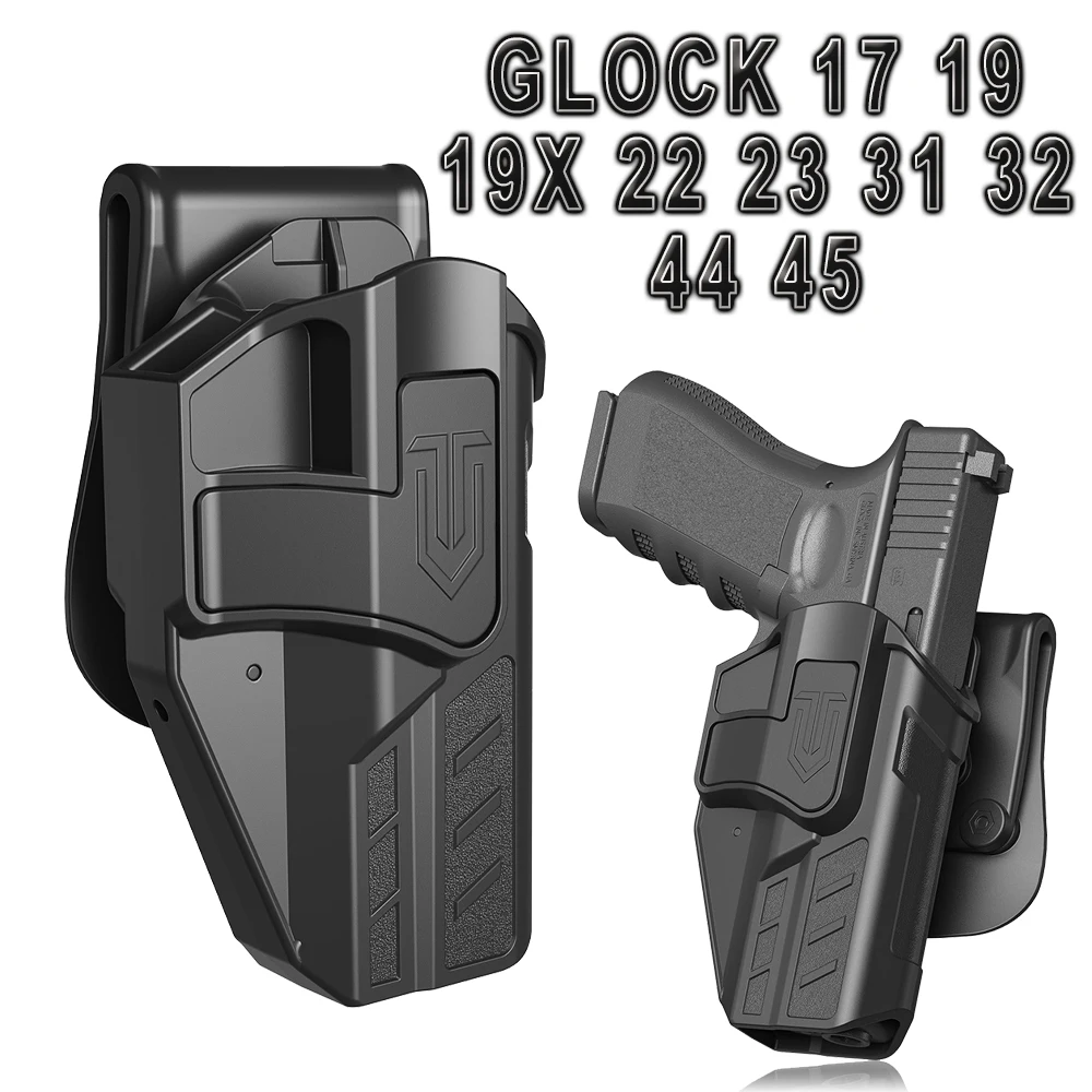 

Tactical Holster Fit with Glock 17 19 19x 31 32 44 45 22 23 Adjustable Quick-pull sleeve Gun Holster for CS Hunting shooting