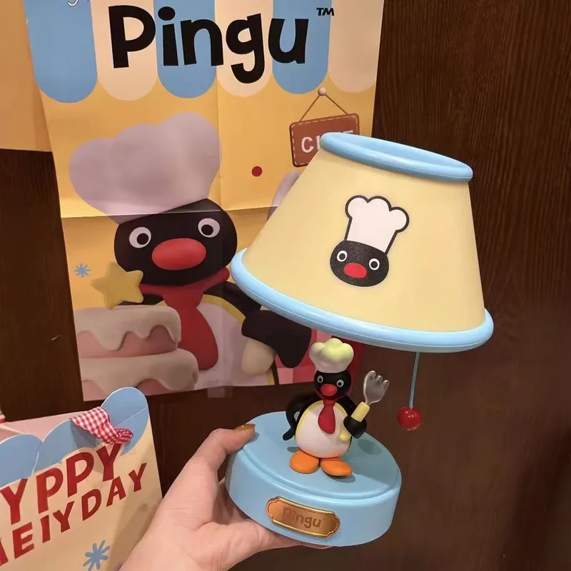 New Pingu Chef Style Night Light Cute Cartoon Penguin Table Lamp Creative Desktop Ornament For Bedroom Home Decor Gift - view 3