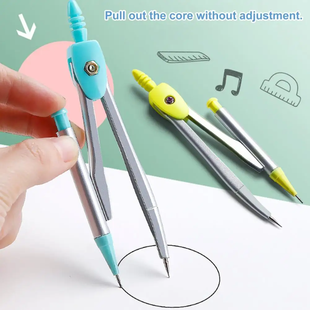 7Pcs/Set Ruler Compass Student Rulers Protractor Drawing Compass Stationery Rulers Mathematical Compass School Supplies