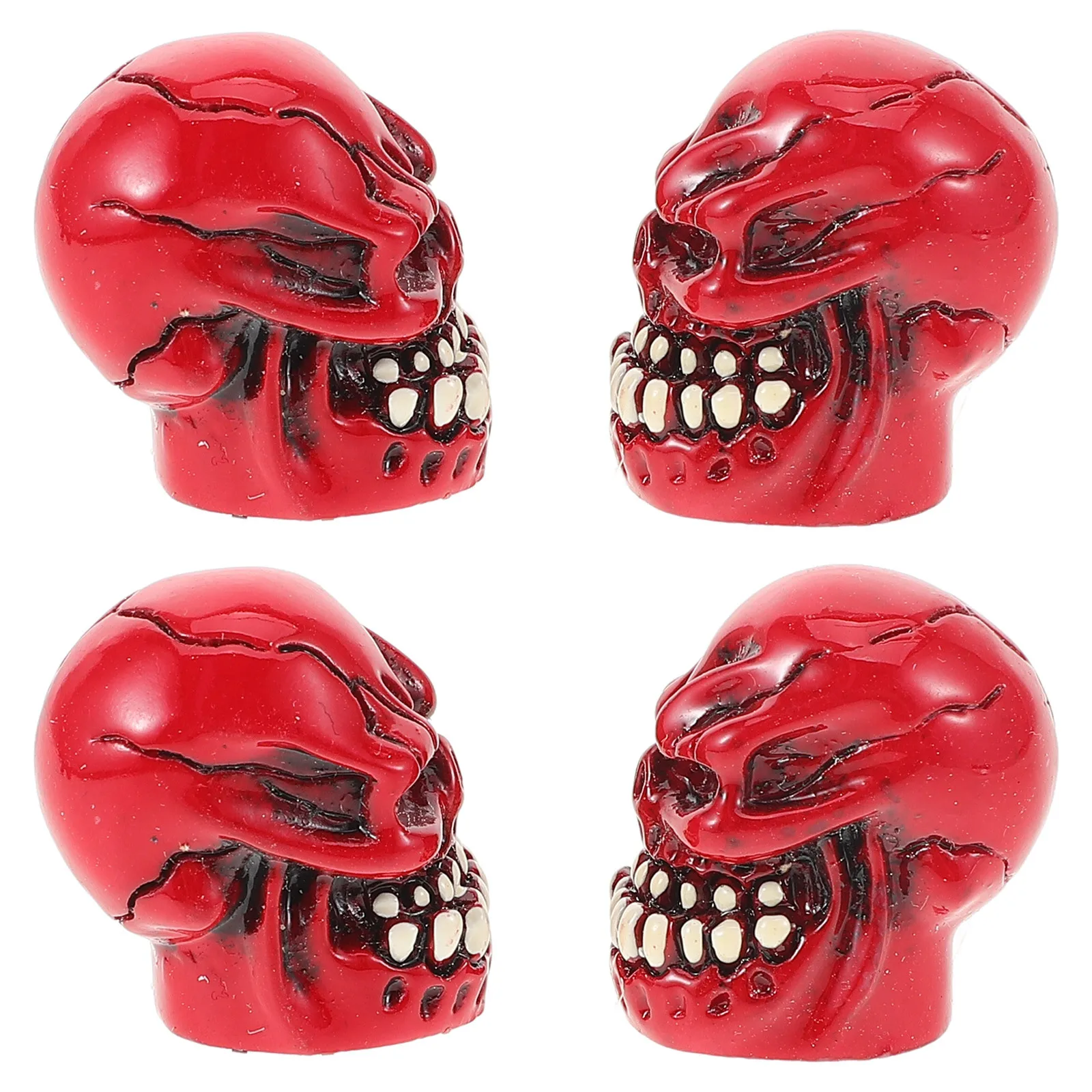 

4Pcs Resin Valve Stem Caps Skull Design Universal Tire Valve Caps for Car Motorcycle Auto Accessories Stem Cap
