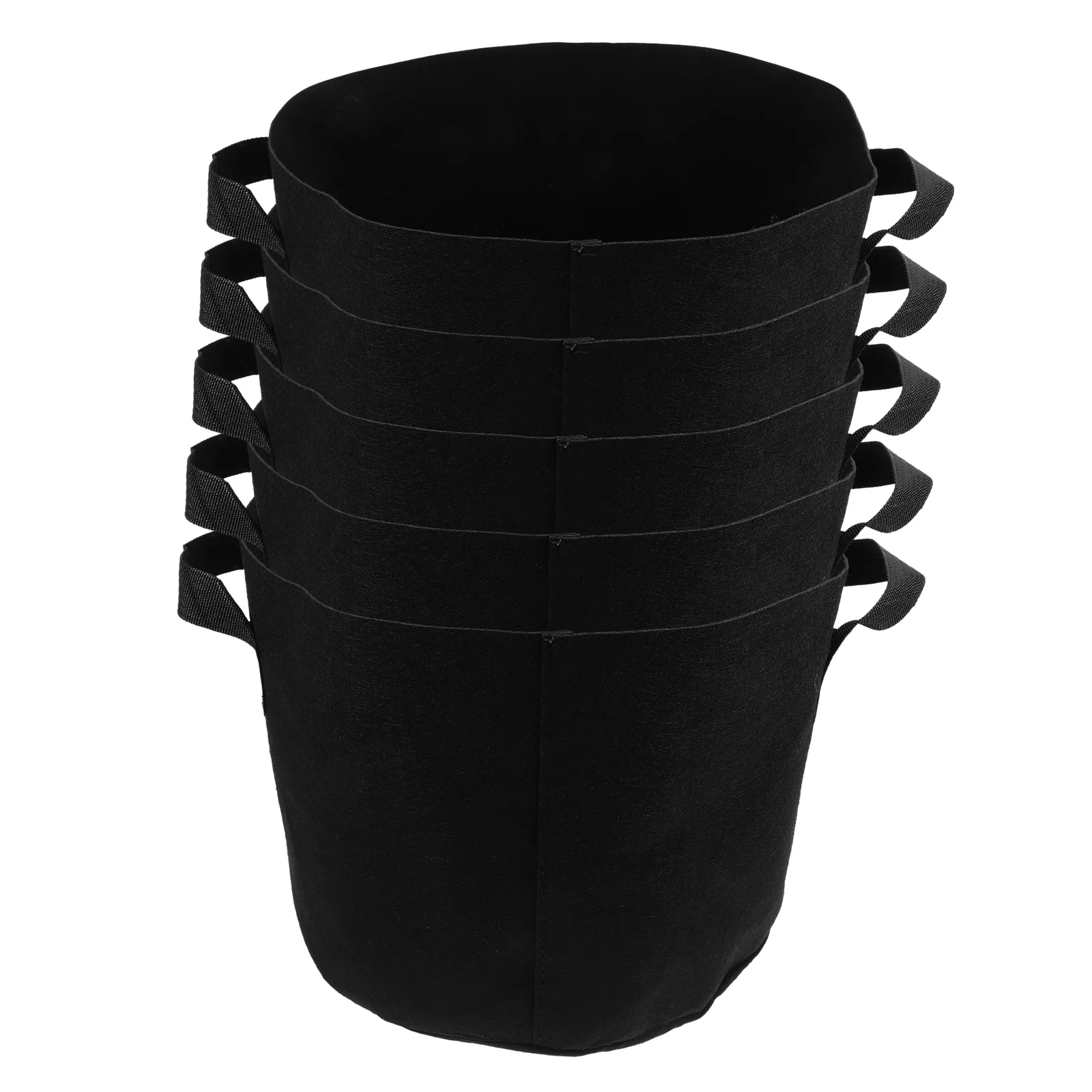 

5Pcs Plants Potato Grow Bags 5gallon Non-Woven Fabric Enhanced Root Formation Breathable Smart Drainage Safe Planting Vegetable