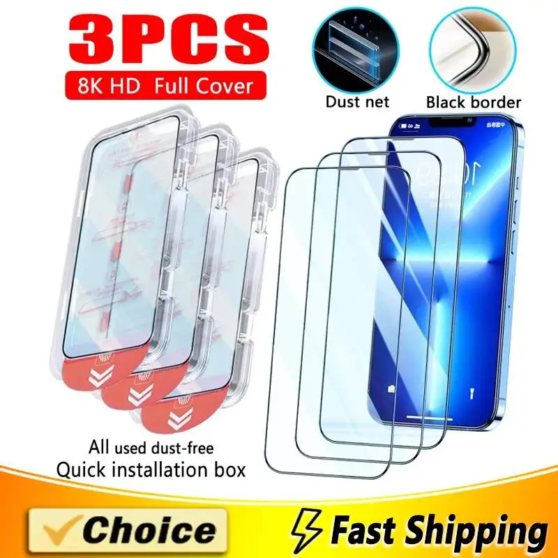 

1-3Pcs Easy Installation HD Glass For Samsung S26 S25 S24 Ultra S23 Plus S22 FE A56 A36 A26 A07 A17 A06 A16 A35 A34 A33 A55 A54