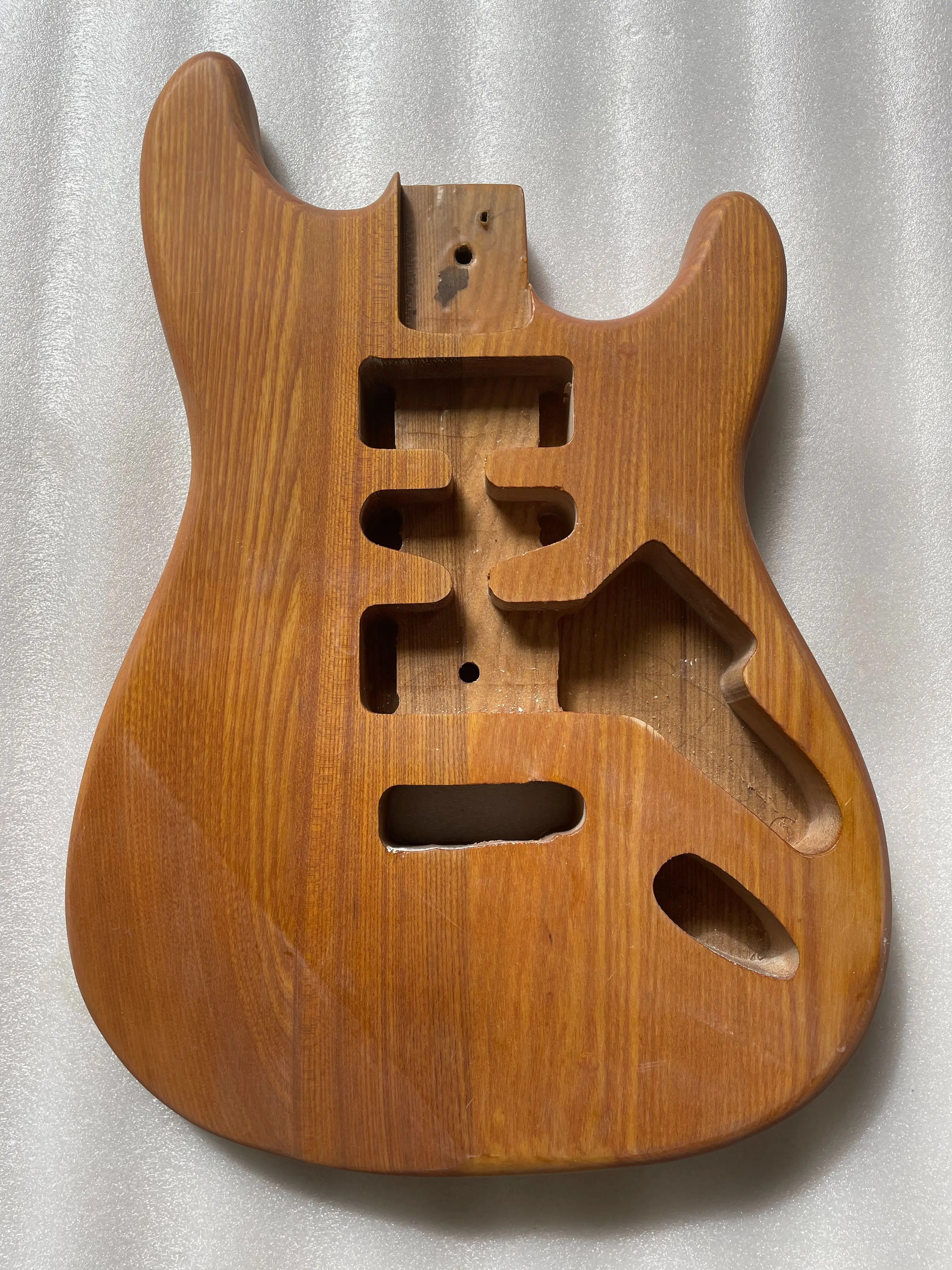 Stock Guitar Body Matt Finished Replacement HSH pickups Ash wood DIY Guitarra Barrel Hard Tail Real Photos 5.52cm Pocket