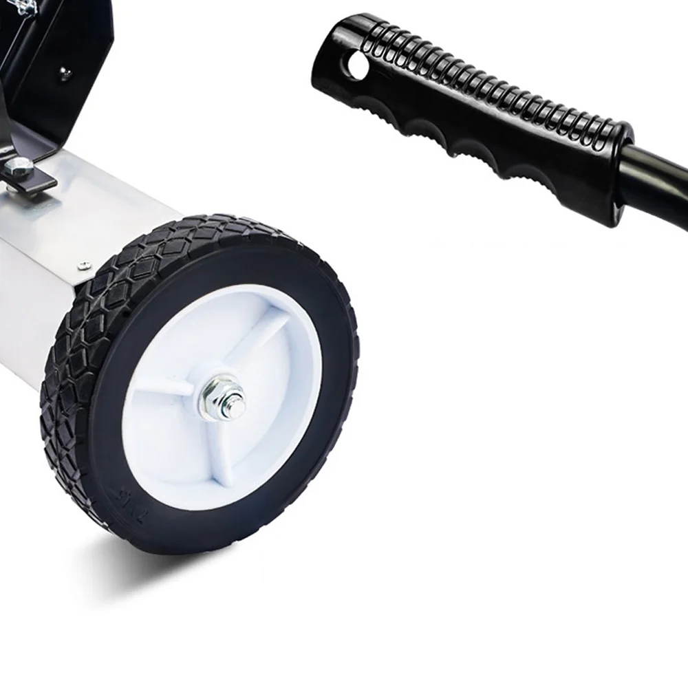 Hand-Pushed Strong Magnetic Iron Pick-Up Truck for Cleaning Iron Pins in the Workshop