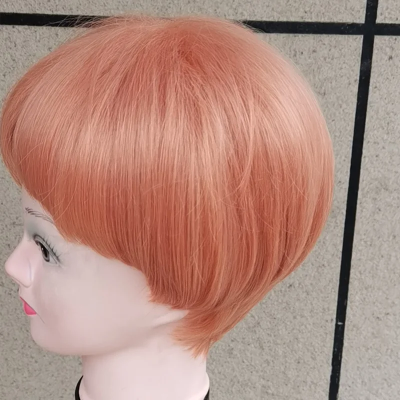 Anime japonês, adolescente de vôlei, peruca Shirabu Kenjiro Cos, capuz de seda de alta temperatura