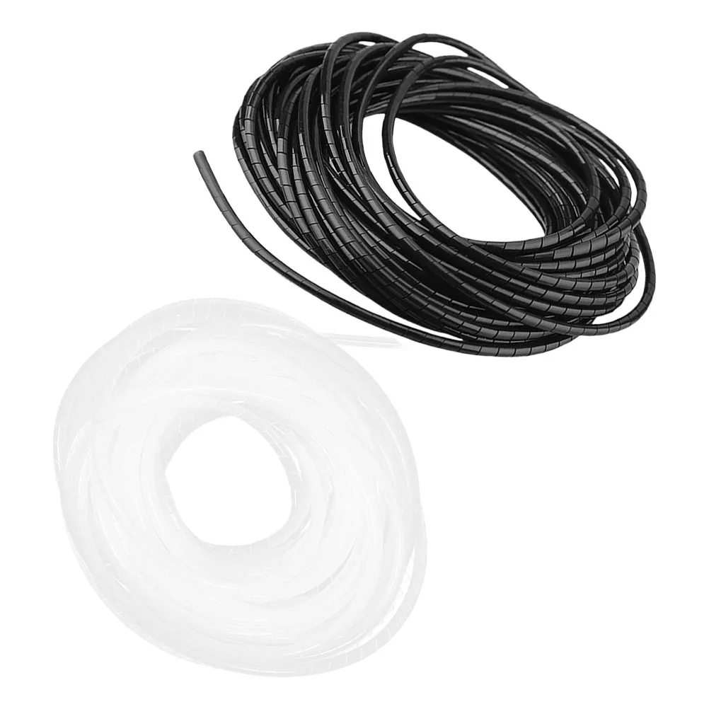 

2Pcs Spiral Cable Wraps Insulated Flexible Cable Sleeve Organizer Cord Protector Adjustable Wire Management Tube for Home Office