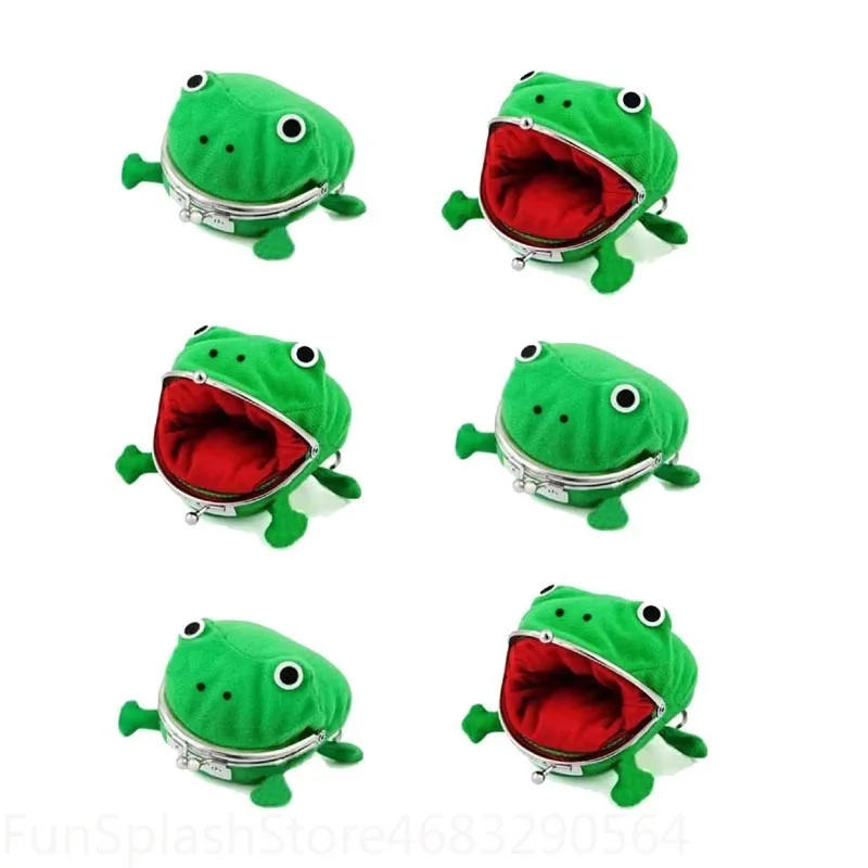 Anime Ninja Themed Plush Frog Coin Purse Cute Frog Shape Small Storage Wallet Halloween Role Play Accessory Ninja Party Favor And Holiday Gift For Kids And Anime