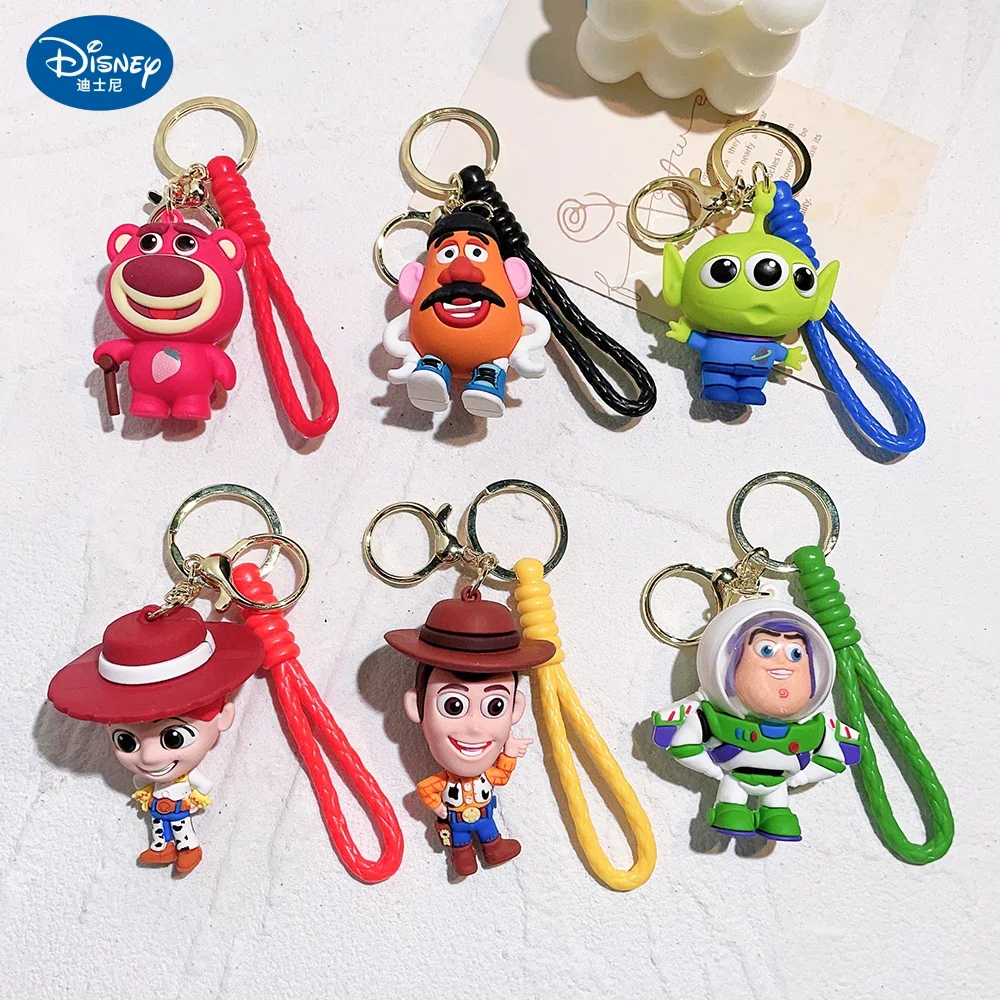 

Набор брелоков Disney Anime Toy Story: Базз Лайтер, Вуди, фигурки, парные брелоки для сумок, украшения, подарки для детей