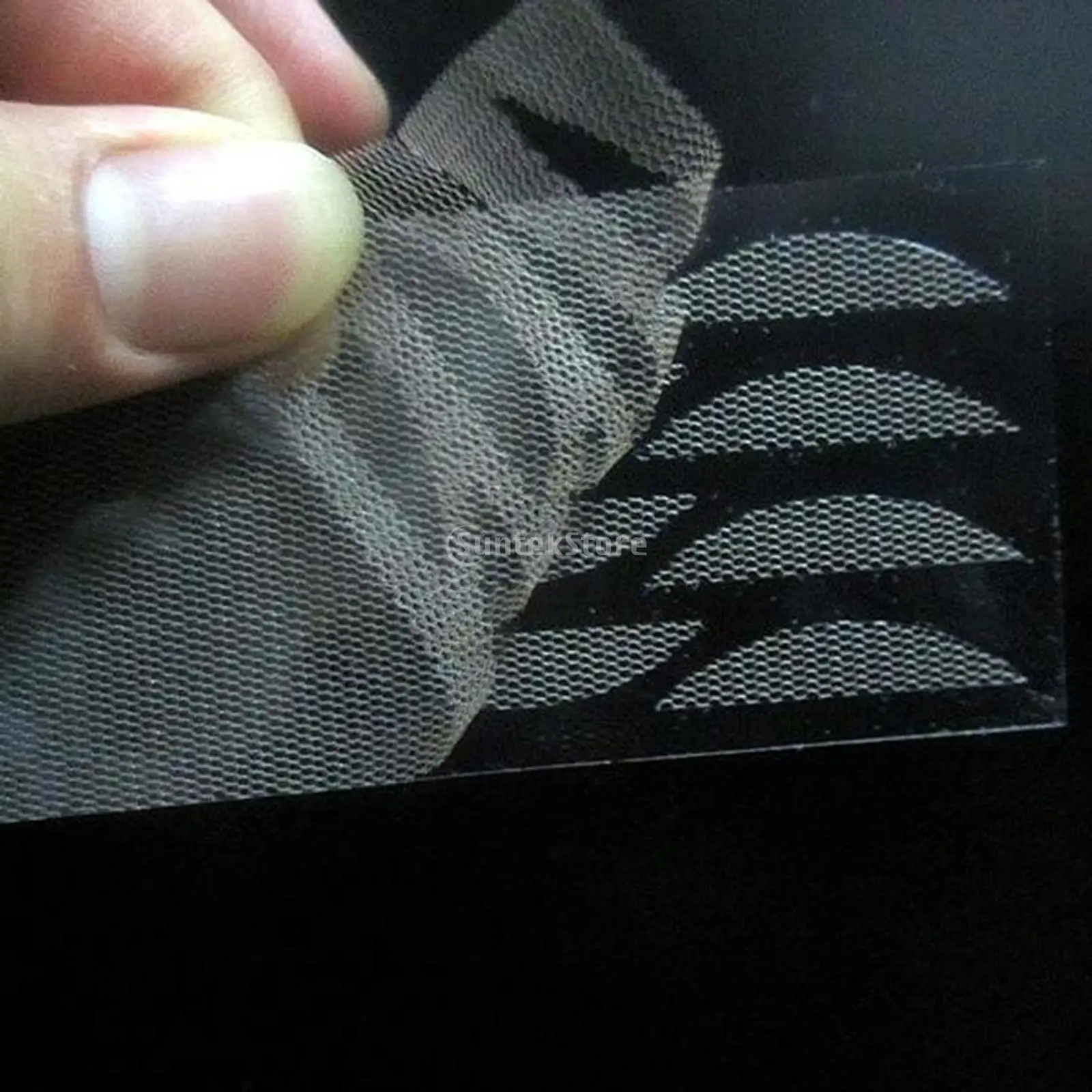 20 fogli (480 pezzi) adesivi per palpebre doppie traspiranti in pizzo a rete verde oliva - Strumento per il trucco con nastro doppio occhio invisibile colorato senza traccia