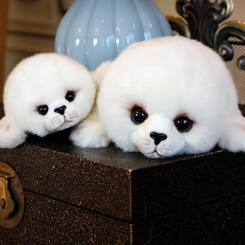 2 Pcs Soft Cute Seal Plush Toy – Big Eyes Stuffed Sea Animal Doll, Baby Birthday Gift for Kids Girls, Dropshipping