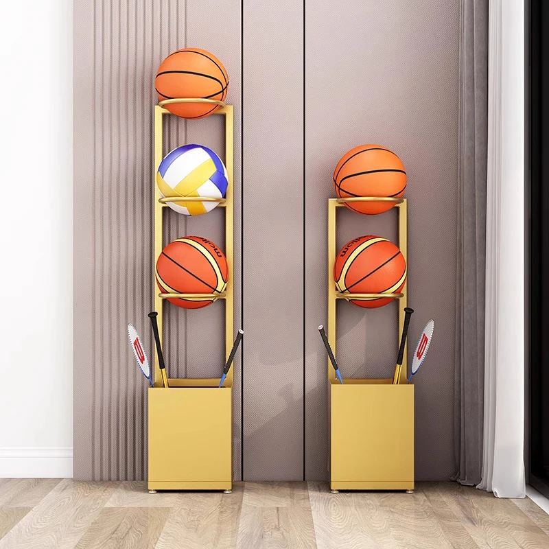 Basketball Football Storage Rack Frame Wall Home Indoor Sports Equipment Storage Rack Racket Holder Table Tennis Rack