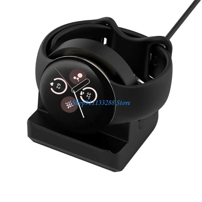 

G88D Подставка для зарядки Pixel Watch 2 Кронштейн для зарядного устройства Кабель громкой связи Силиконовый держатель