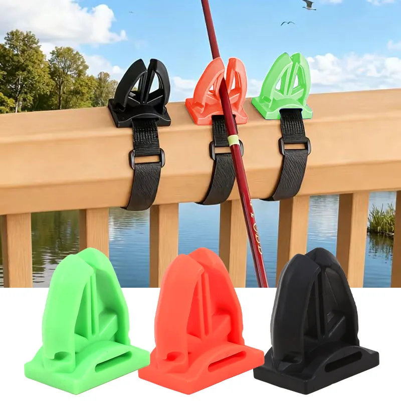 U-förmiger Angelrutenhalter, tragbarer Angelrutenhalter für Angelboote, zum Befestigen an Geländern, für Angelruten, Meeresruten, Fischruten