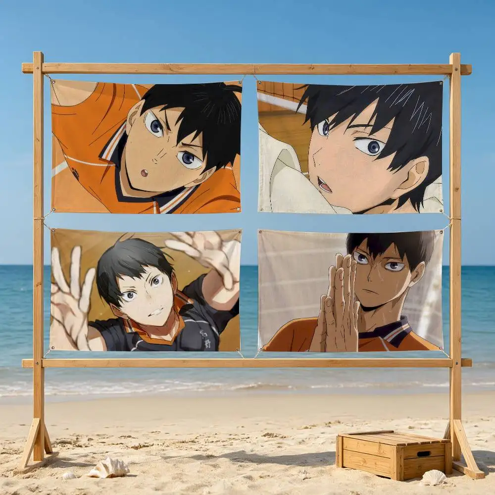 Tobio Kageyama H-Haikyuus  Flag Suitable For Party Club Outdoor Interior Wall Decoration Banner Fans Gift