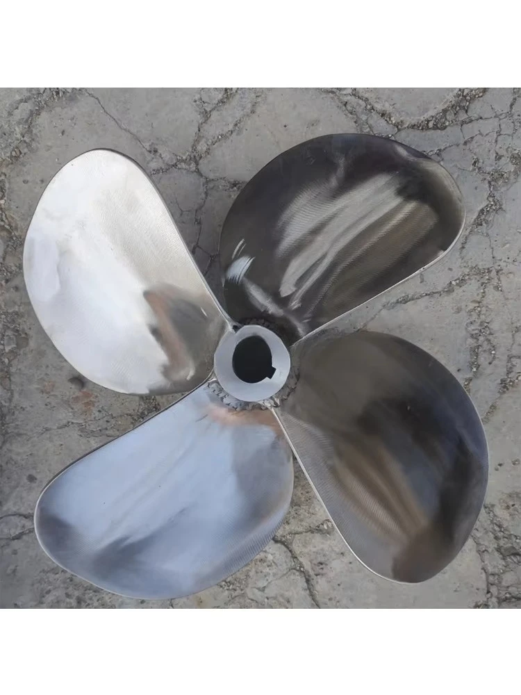 Customized marine stainless steel 304, 316, 2205 propellers - three-bladed and four-bladed - suitable for fishing boats, yachts