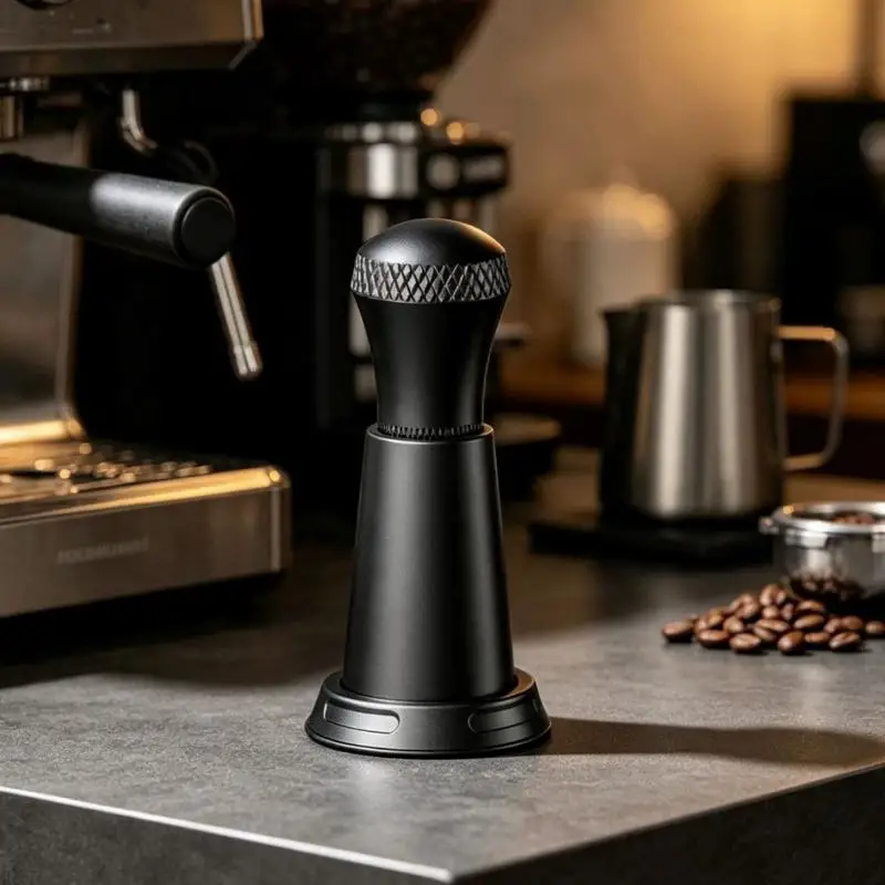 10 Pin Espresso Stirrer Coffee Distribution Tool with Silicone Stand Durable Rustproof for Professional Home Barista Use