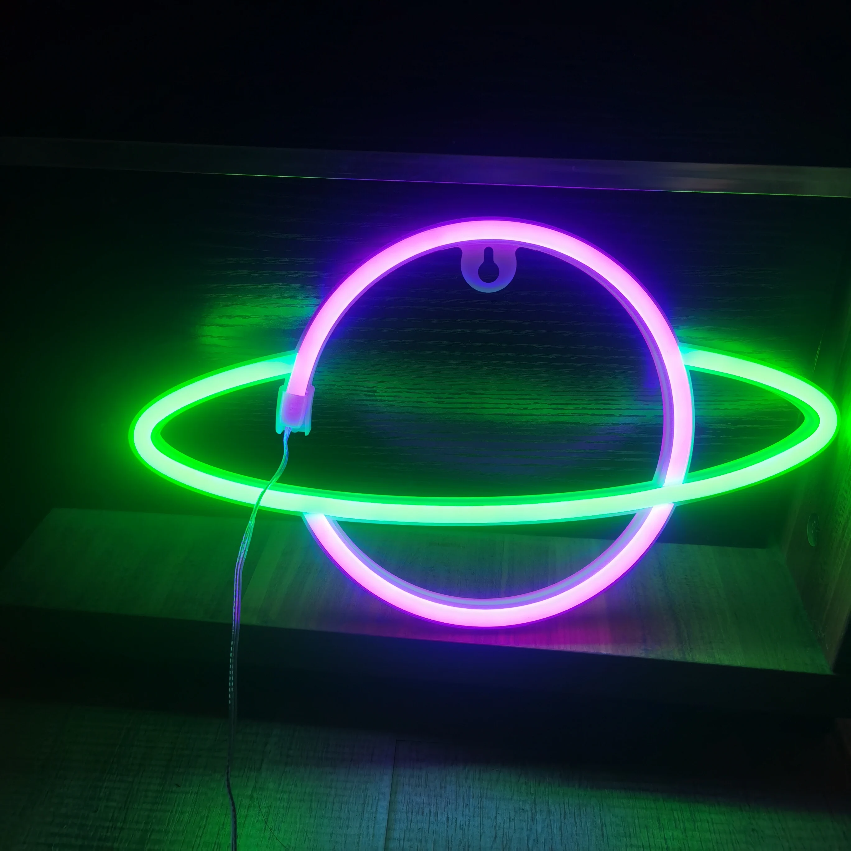 Planet Neon Sign, USB/Battery Powered Wall Decoration Sign, Bedroom, Boys and Girls Room, Game Room, Birthday Gift