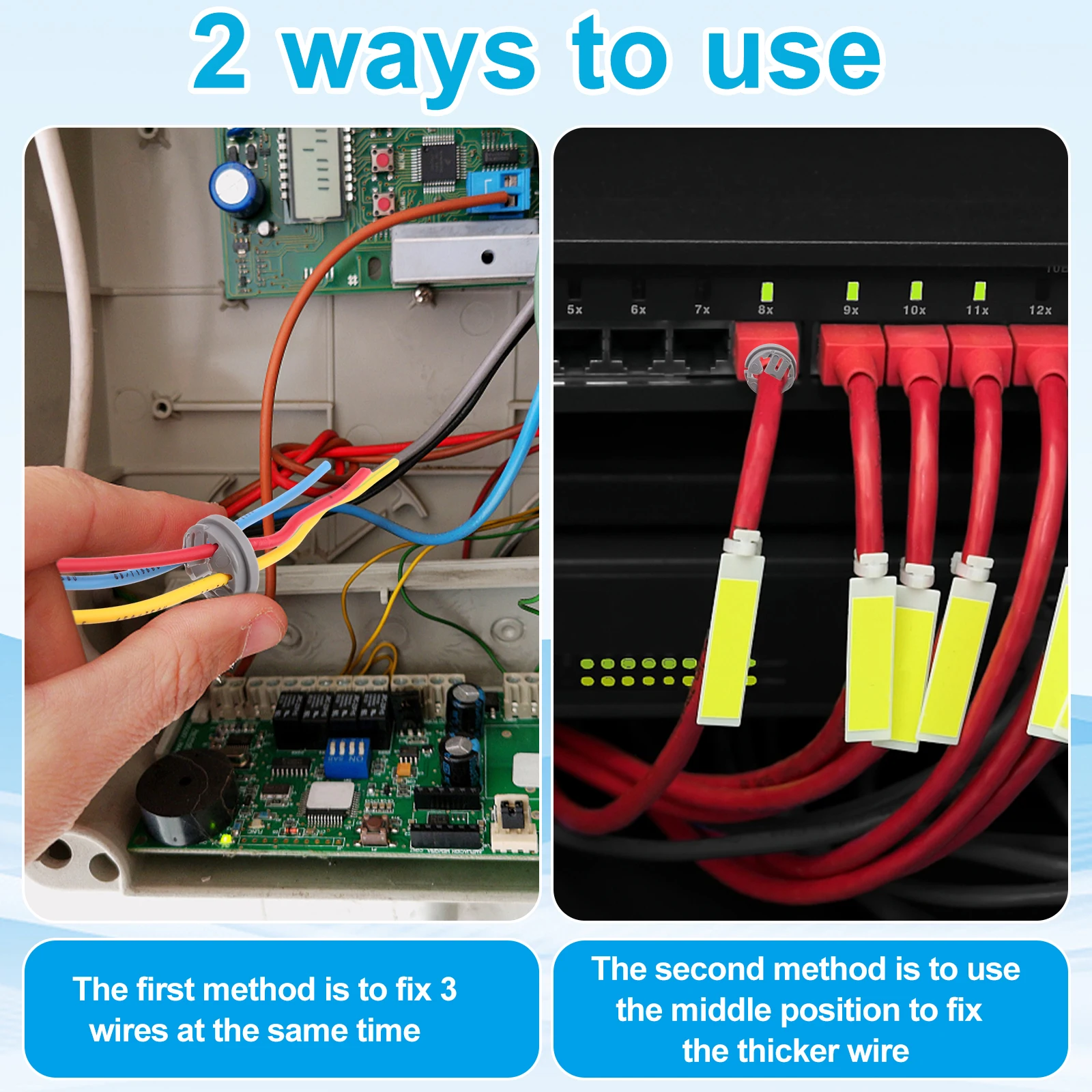 

150 Pcs 3/8 In.-1/2 In. Gray Non-Metallic Push-In Bulk Connector NM Cable Electrical Conduit Fittings