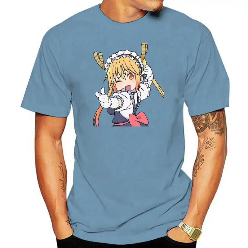 Men tshirt  Maid Dragon  Tohru pointing pose Unisex T Shirt Printed T-Shirt tees top