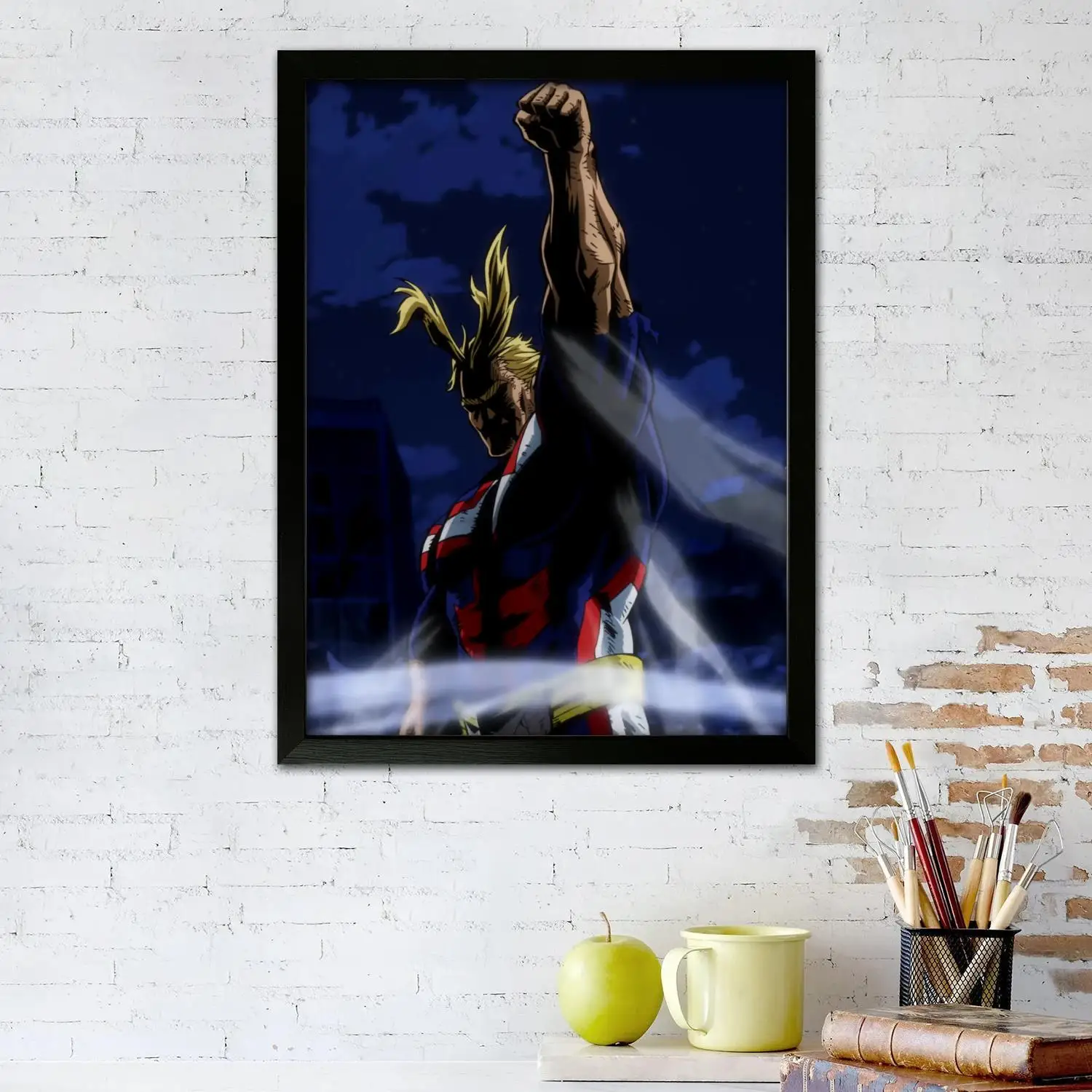 Academia All Might Canvas Art Poster and Wall Art, Picture Print, Modern Family, Bedroom Decor, Posters,Decorative painting