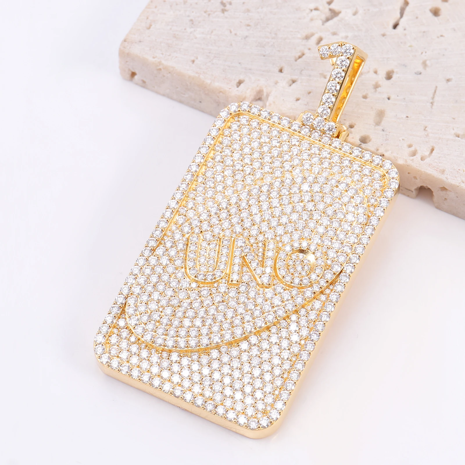 Hip Hop Pendant for Women  S925 Miami Rock Style Pendant for Men Custom Jewelry