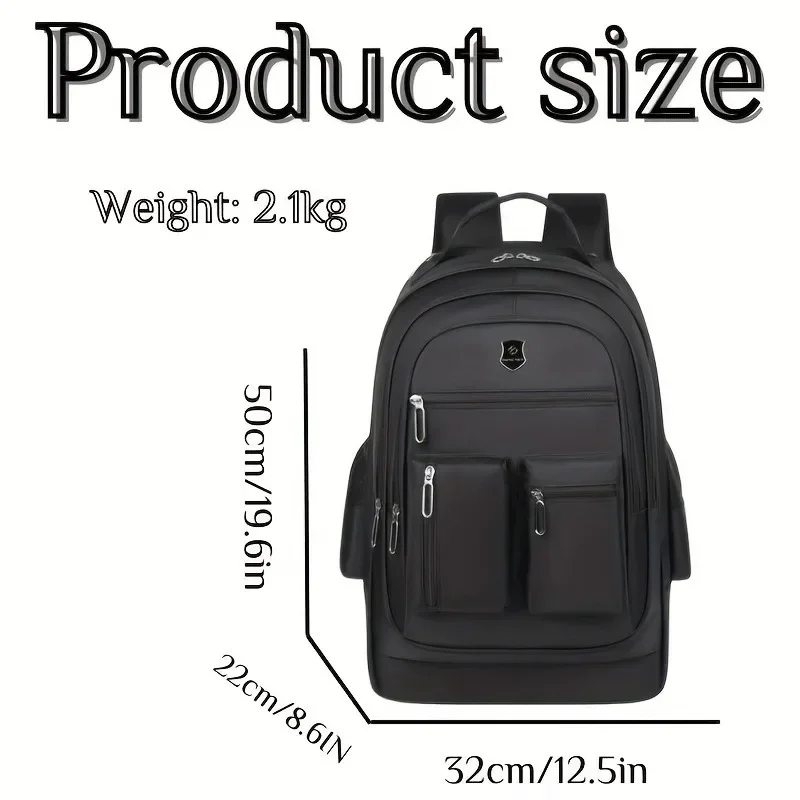 20-Inch Rolling Backpack with Wheels for Travel Large Capacity Multi-compartment Laptop Bag Lightweight Trolley Backpack Handbag