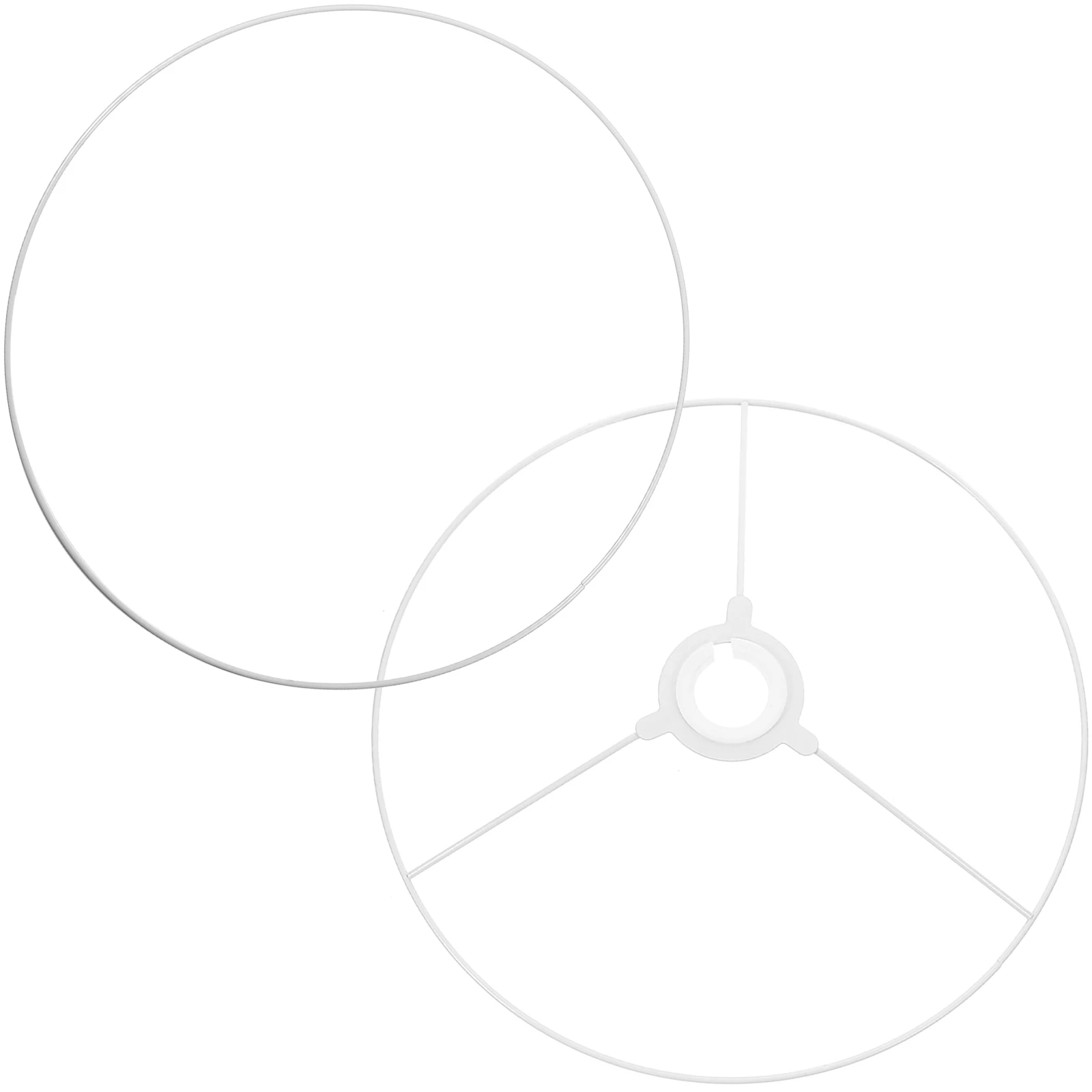 

1 Set 30Cm Lampshade Ring Frame Durable Metal Wire Shade Support For Diy Lamp Shades Fabric Paper Burlap Chandeliers Table Floor