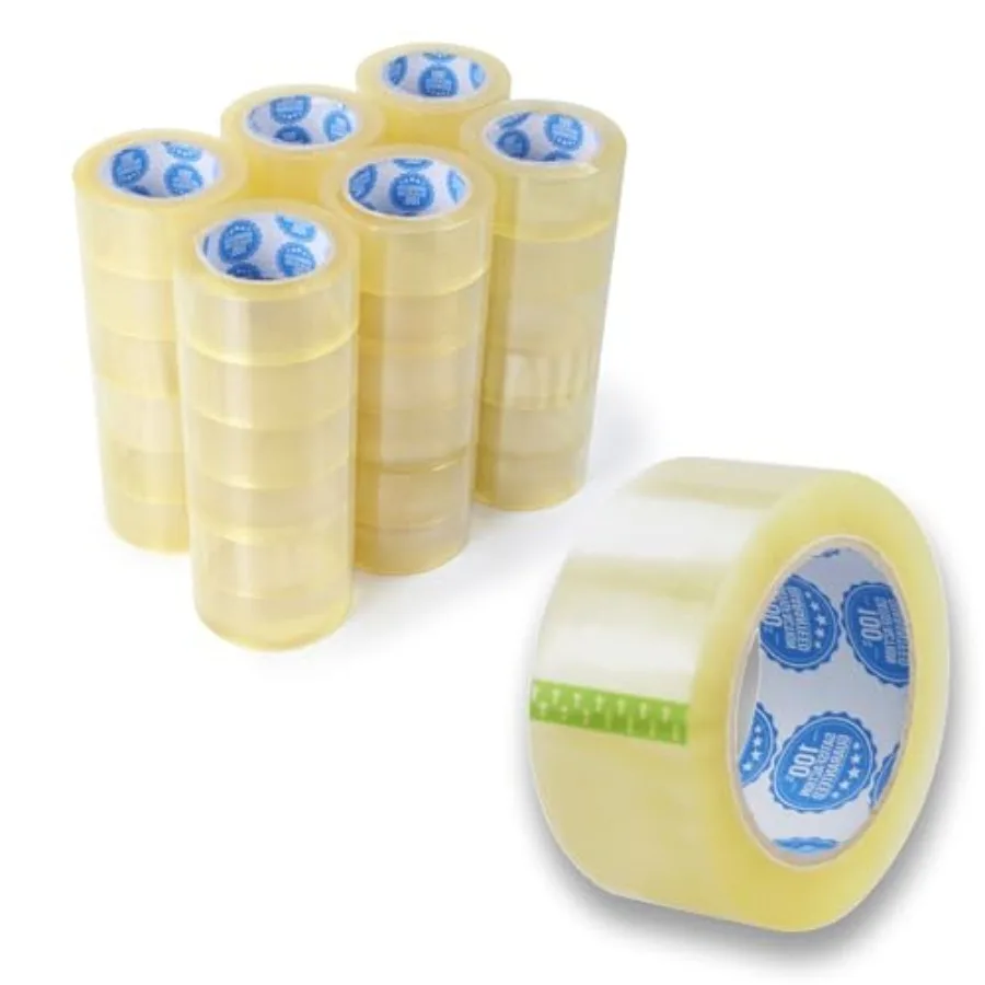 

2.0 Mil Clear Packing Tape 36 Rolls 2 Inch x 110 Yards Shipping Tape for Boxes, Moving, Storage and Warehouse Use
