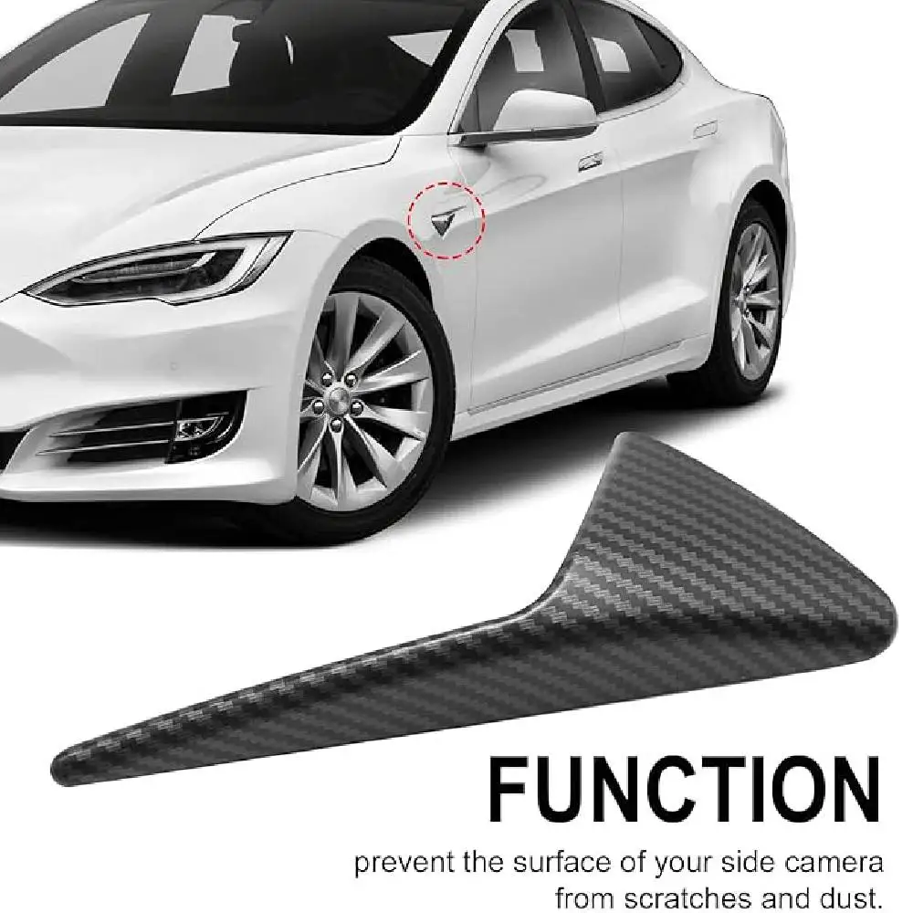 HW4.0 HW3.0 copertura protettiva per fotocamera laterale per Tesla Model 3 Y S X Highland accessori indicatori di direzione Fender Trim ABS fibra di