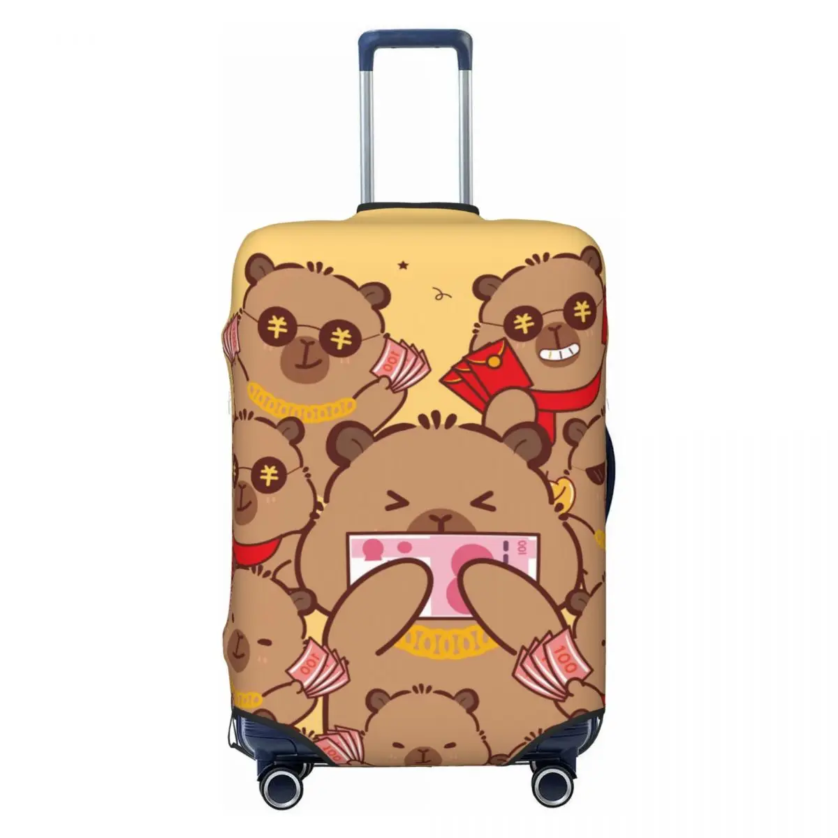 

Пользовательские милые капибары чехол для багажа протектор милые дорожные чехлы для чемоданов на 18-32 дюймов