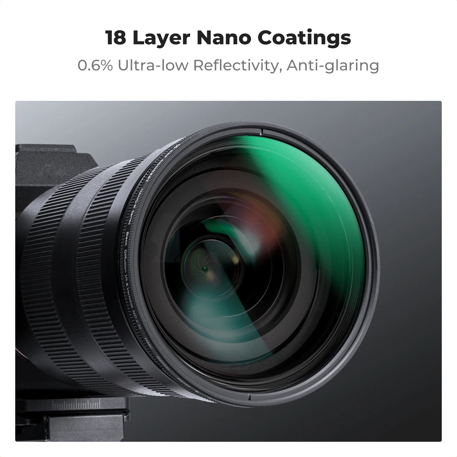 K&F CONCEPT 49-82mm Zmienny Filtr 2-w-1 ND2-32/Black Diffusion Mist 1/4 1/8/ND2-400/CPL/ND2-2000 3-w-1 Wielofunkcyjny Filtr do Aparatu — zdjęcie produktu 6