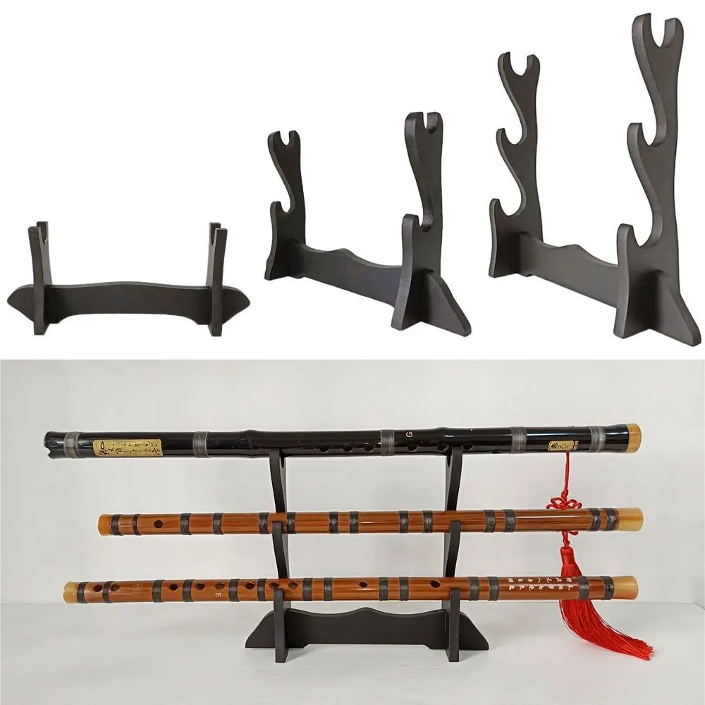 1 ~ 3 Tier Samurai Sword Stand High-quality Black Density Board Display Rack Flute Holder Ruler