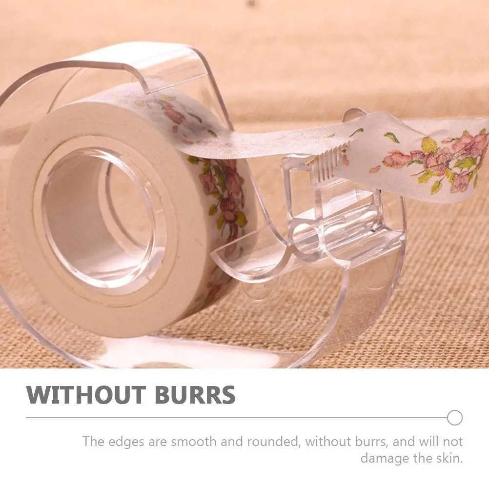 2 Pcs Tape Holder Fancy Dispenser Portable Desk Major Plastic Convenient Sticker Office