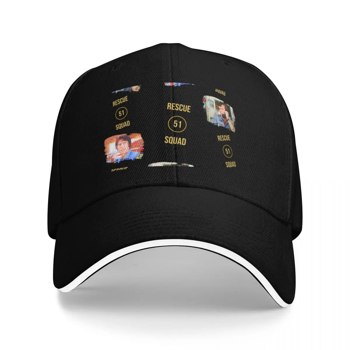 Emergency Rescue Squad 51 Roy and Johnny TV Show Dk Blue Baseball Cap Luxury Brand Funny hats Mens Hats Women's