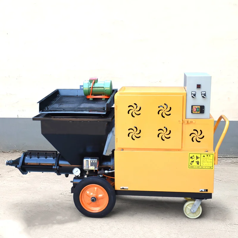 Máquina multifuncional de reboco de parede de argamassa de cimento, máquina de pulverização de argamassa totalmente automática, artefato de pintura em spray