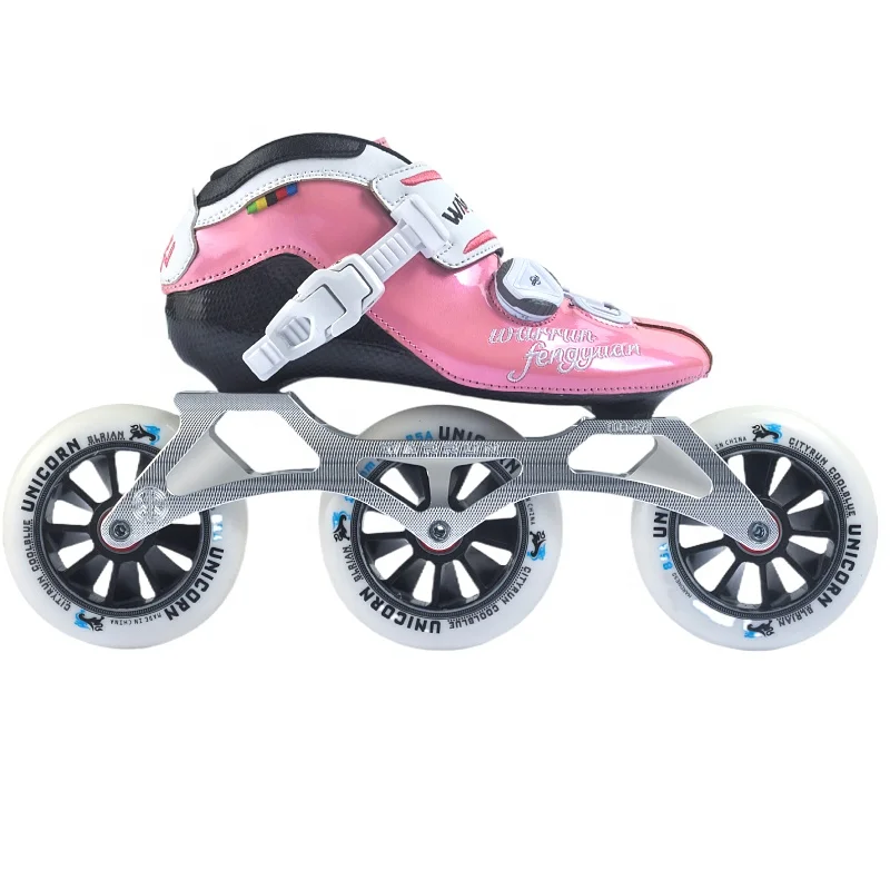 

Professional Full Carbon Roller Speed Skates for Adult Competition Flashing Roller