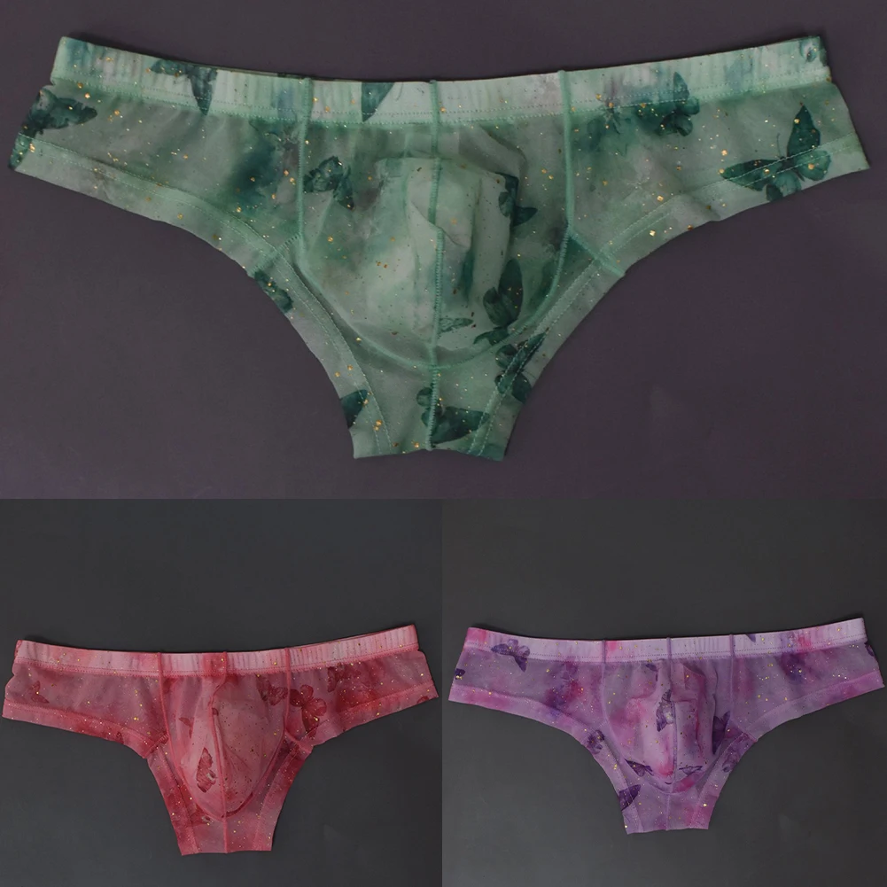 

Translucent U Pouch Panties Boxer Low Rise Underwear XL Sheer Underwear Comfort Fit Trunks Type U Convex Pouch