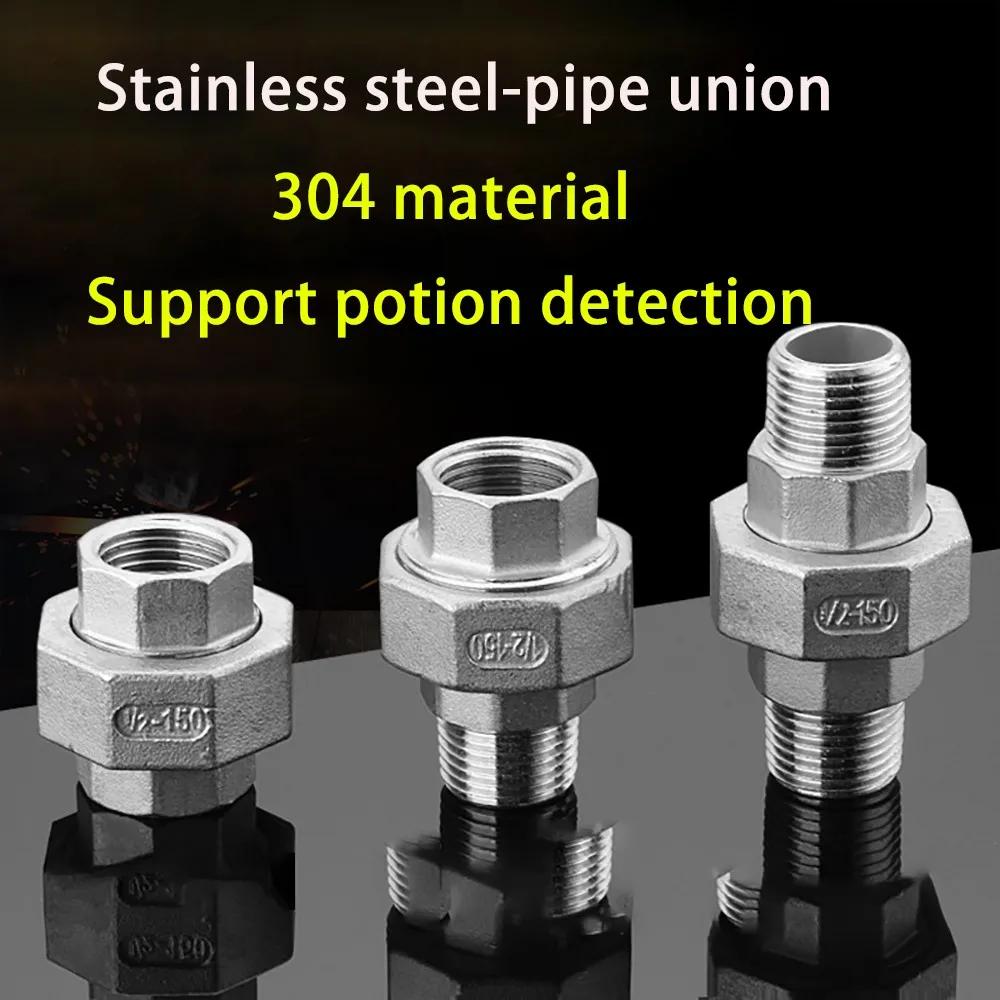 

Прямое соединение из нержавеющей стали 304, внутренняя и внешняя резьба, прямая внутренняя и внешняя резьба, 4 точки