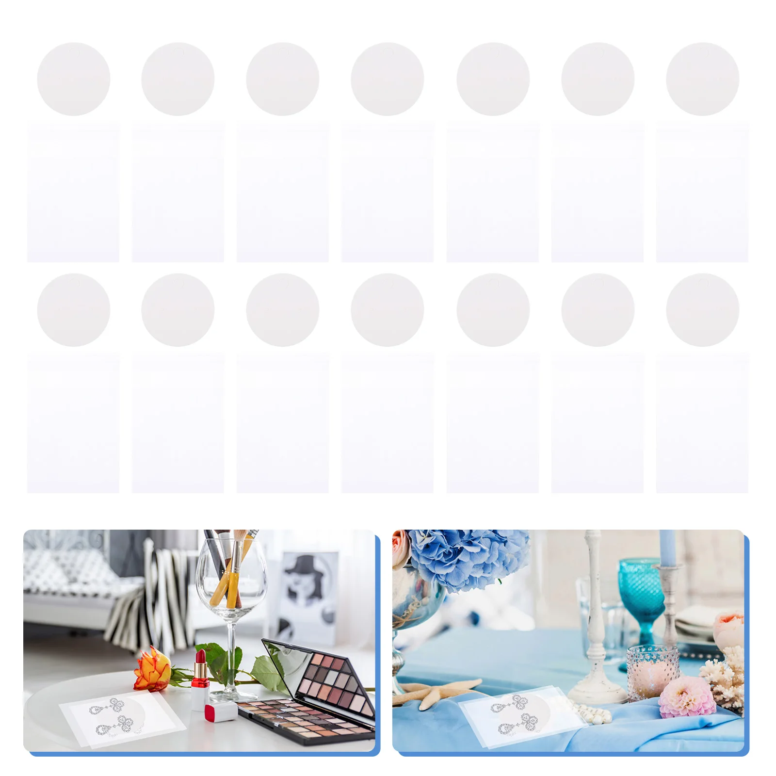 

100Pcs Paperboard Earring Display Cards Durable Jewelry Earring Cardboard Tags Practical Ear Display Holders for Jewelry