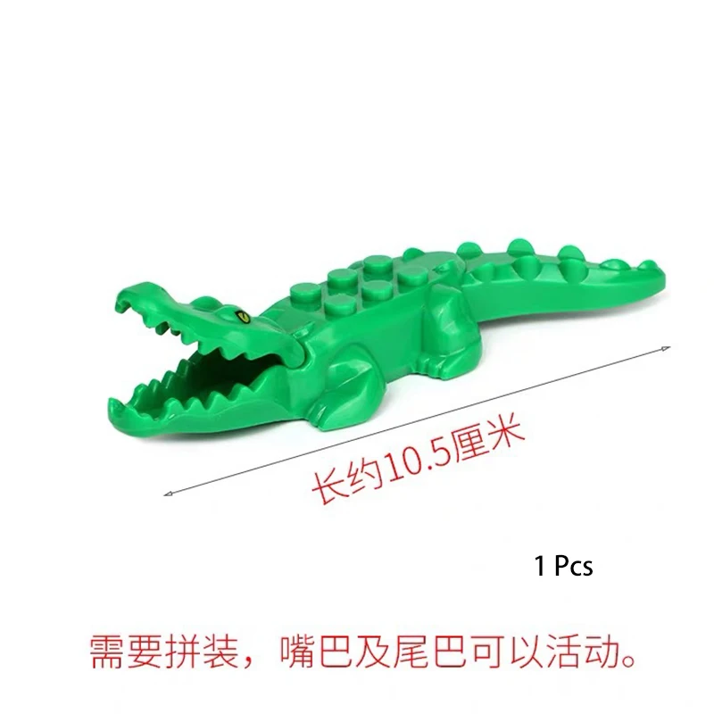 MOC Jungle Ocean Animal Parts Building Blocks Farm Bricks Toys Dinosaur Owl Snake Eagle Spider Fish Compatible With LEGO