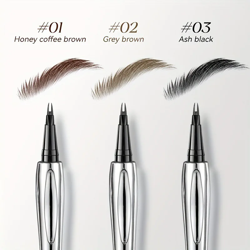 Crayon à sourcils sauvage à 2 points, longue durée, facile à saisir, tatouage de sourcils, liquide fin, couché, ver à soie, maquillage coréen