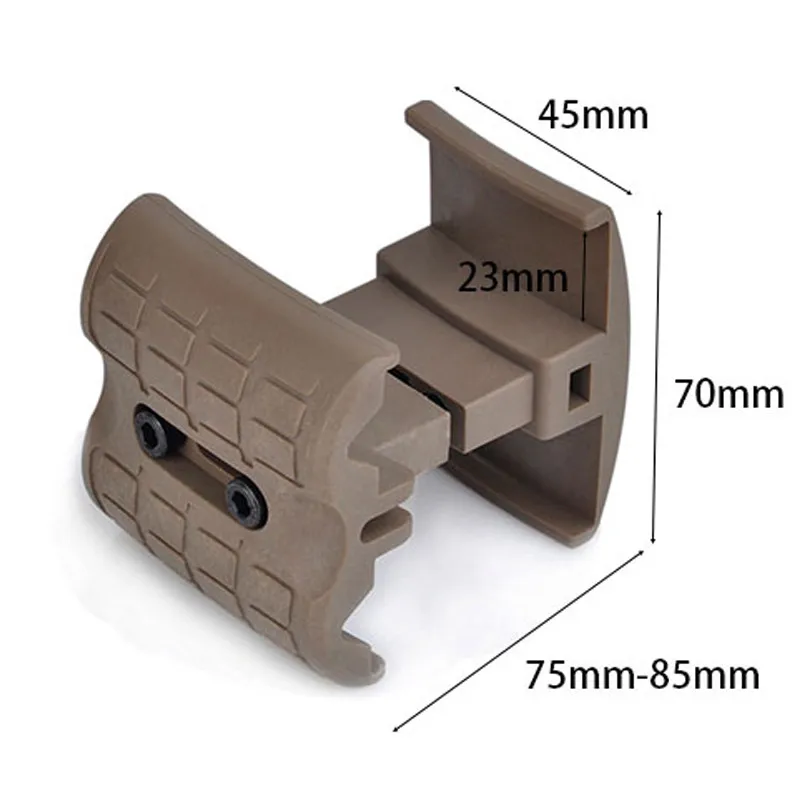 Conector de Clip de poliéster para Rifle de pistola táctica, doble revista, abrazadera de conector paralelo para AK AR15, M4, AK, MP5, MP7, Airsoft