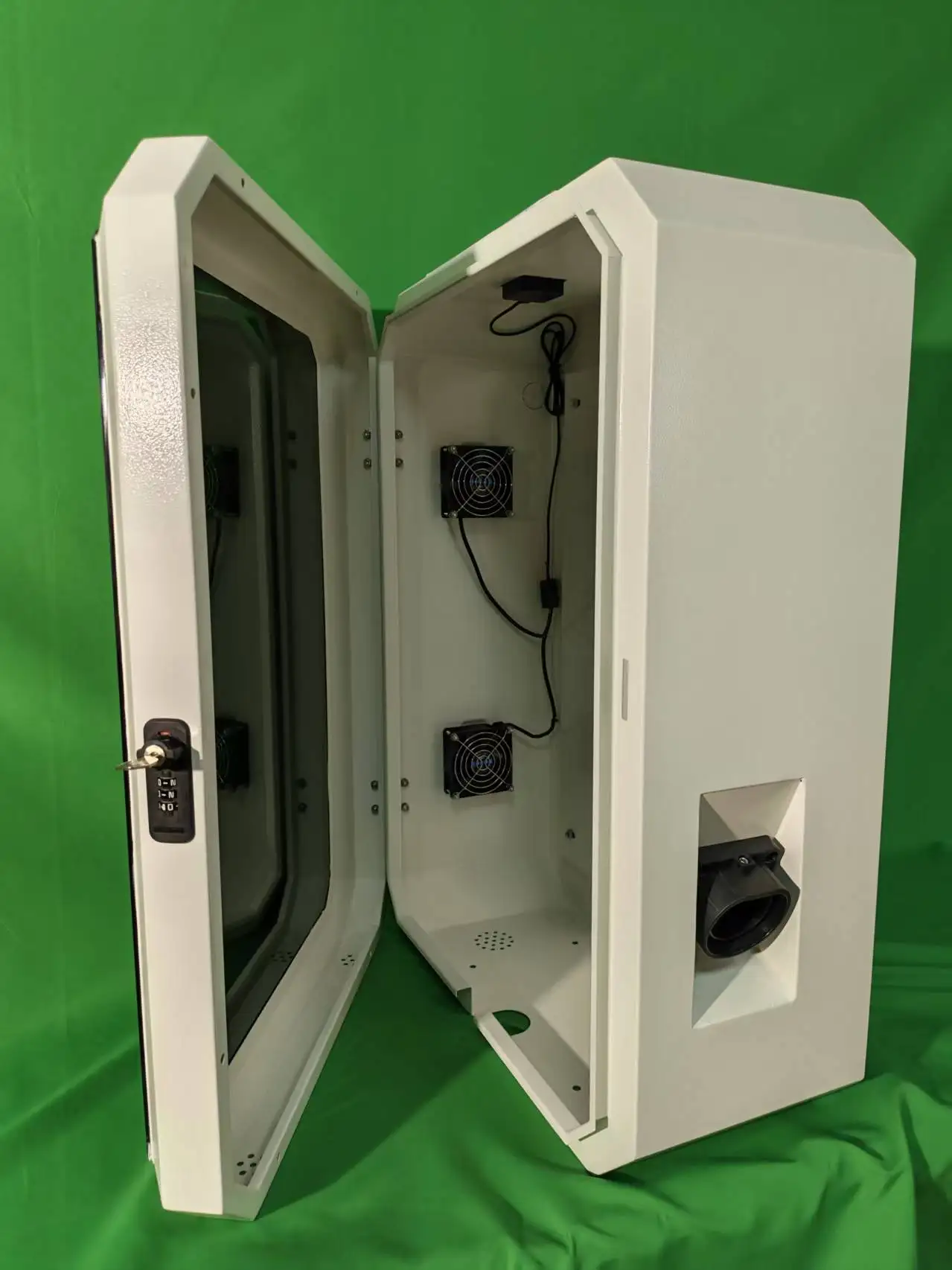 Customized Protection Enclosure for Energy Chargers with Solar Fan and Customizable Services Outdoor