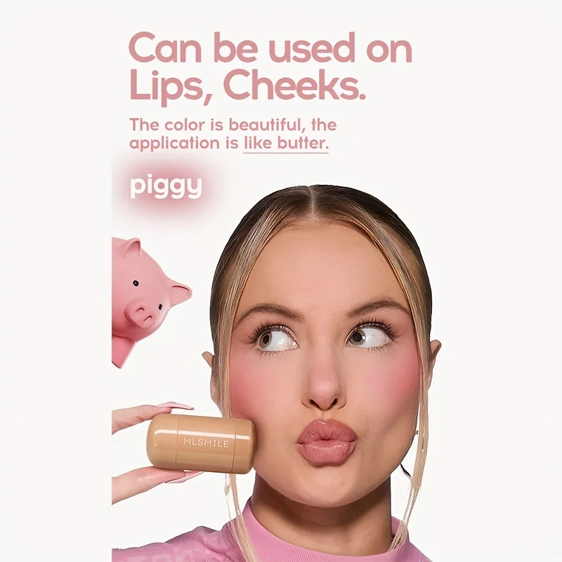 PAGE VINE Pocket Blush Stick 6 Color Lip And Cheek Hydrating Stick Highlights To Brighten Natural Hydrating Muscles image 5