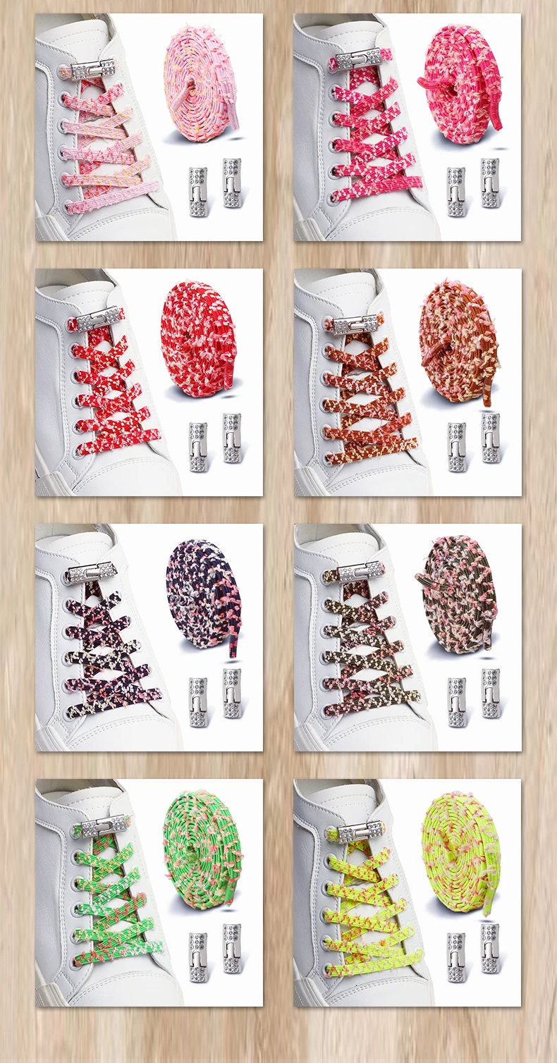 Strass-Schnürsenkel-Clips ohne Binden, glitzernde Diamant-Metall-Schnürsenkel-Schnallen, Schnellverschluss-Schnürsenkel-Befestiger für Sneaker und Freizeitschuhe – Detail 8