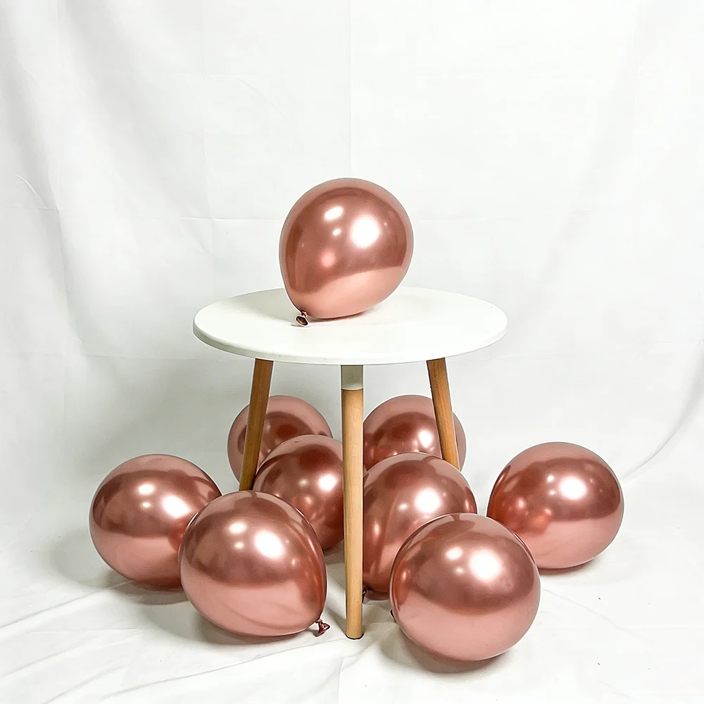 20/50/100pcs Metallic Balloons Metal Chrome Silver Grey Balloons for Party Wedding & Engagement Decoration New Year Decor Globos - view 4